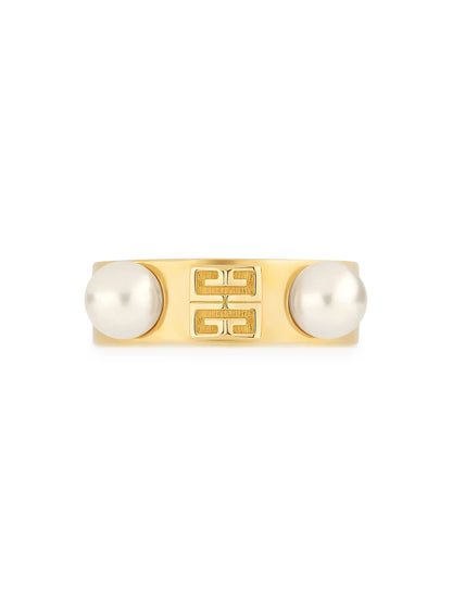 Givenchy 4G Ring In Metal With Pearls
