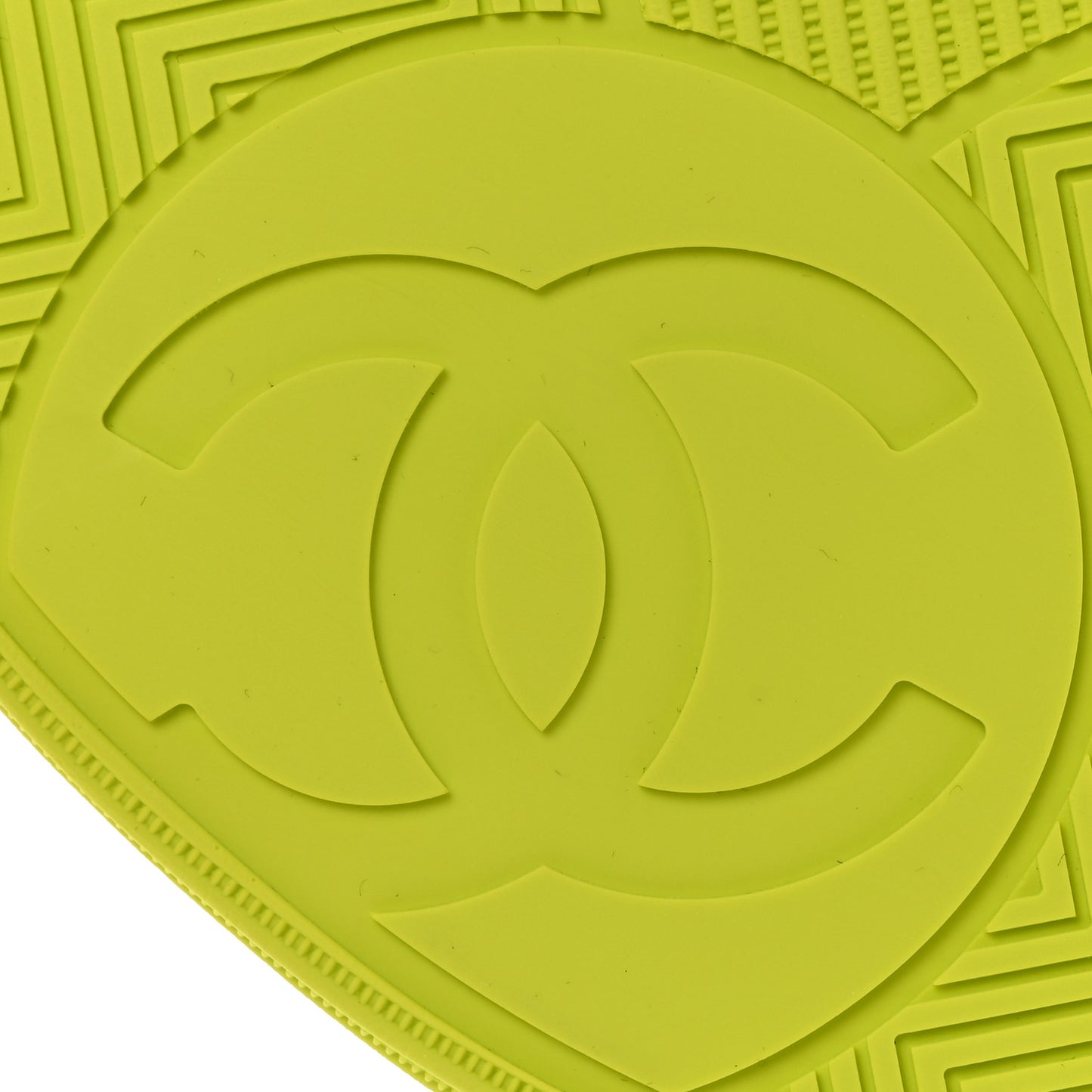CHANEL Fabric Womens Logo Sneakers 40 Green